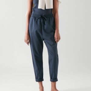 NWOT COS Cotton/Lyocell/Linen Blend Jogger Navy Size 4